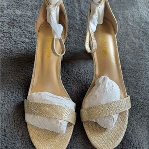 Brand new Gold Women's heels